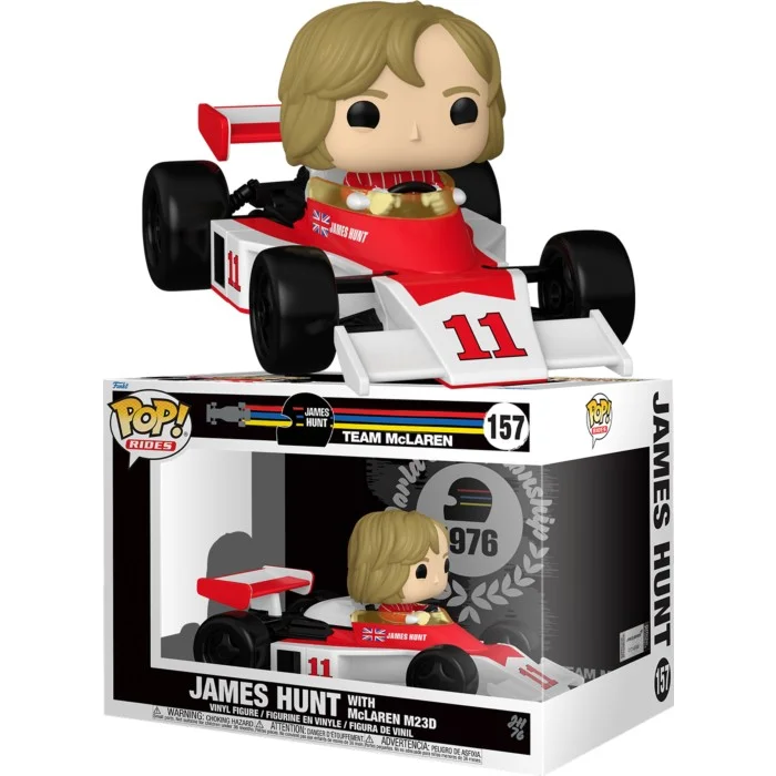 Funko POP! F1: Formula 1 - James Hunt with McLaren M23D (Team McLaren) Rides #157